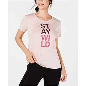 Columbia Women's Word Block Tee, Mineral Pink Heather, Pink, Plus SIze 1X